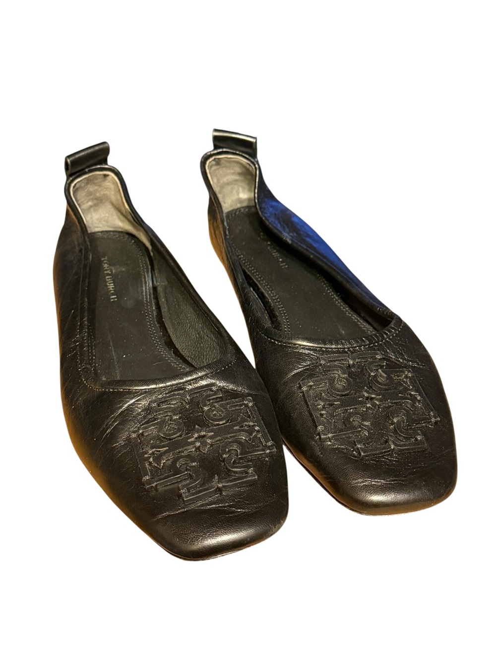 Tory Burch Black Ines Ballet Flat size 7.5